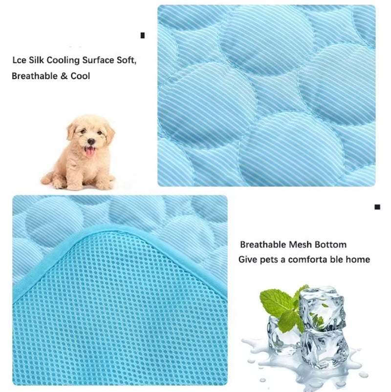 Stay Cool This Summer with USMILEPET's Eco-Friendly Pet Cooling Mat - Perfect for Dogs and Cats of All Sizes!