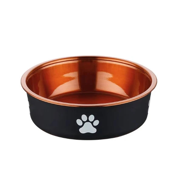 Premium Stainless Steel Insulated Dog and Cat Bowl - Portable, Non-Slip, Waterproof & Easy to Clean for Indoor and Outdoor Use