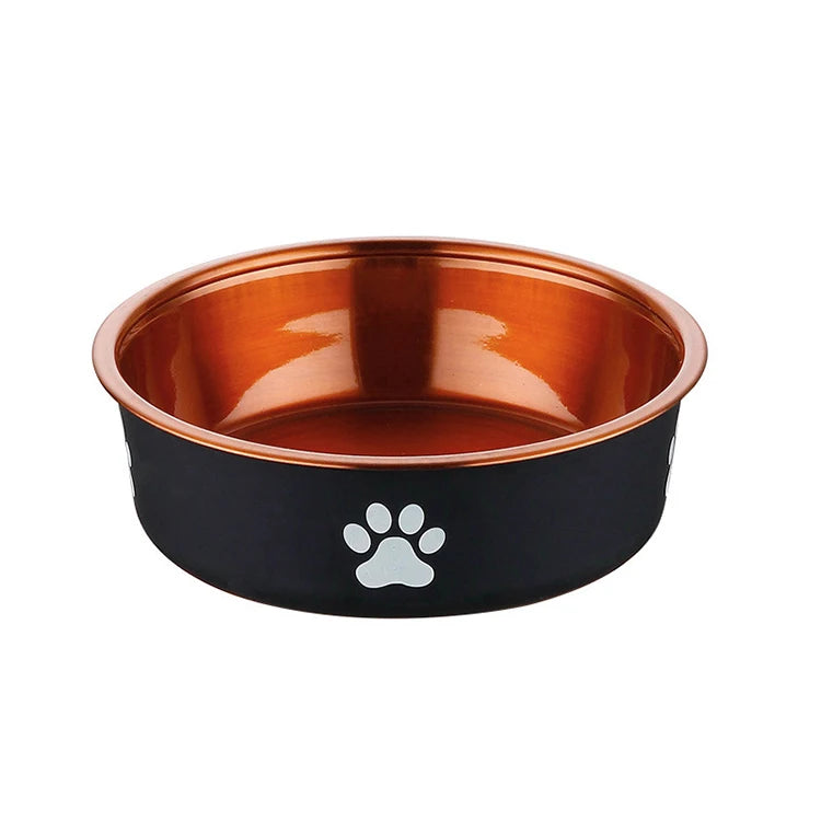 Premium Stainless Steel Insulated Dog and Cat Bowl - Portable, Non-Slip, Waterproof & Easy to Clean for Indoor and Outdoor Use
