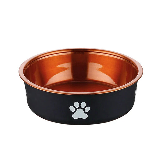 Premium Stainless Steel Insulated Dog and Cat Bowl - Portable, Non-Slip, Waterproof & Easy to Clean for Indoor and Outdoor Use